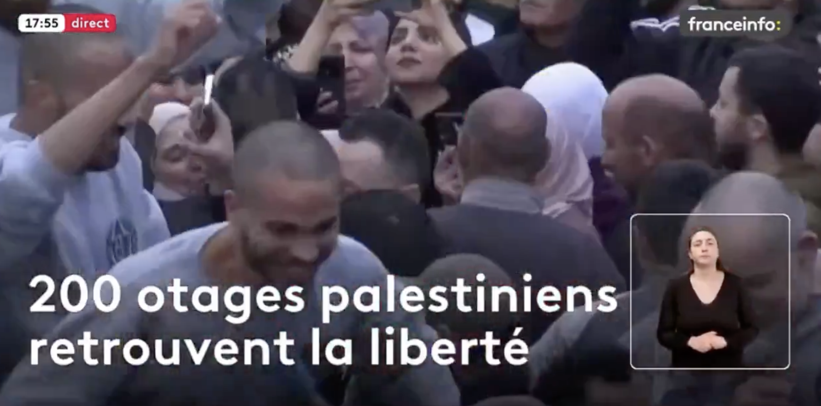 N’en déplaise à France info, 200 otages palestiniens retrouvent la liberté